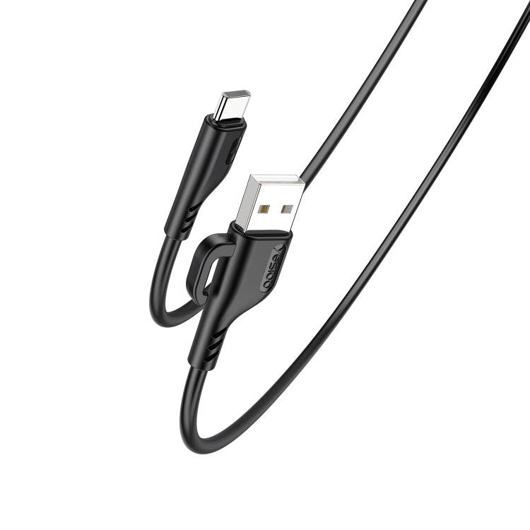YESIDO CA105 1.2m 2.4A USB to USB-C / Type-C Charging Data Cable with Hook