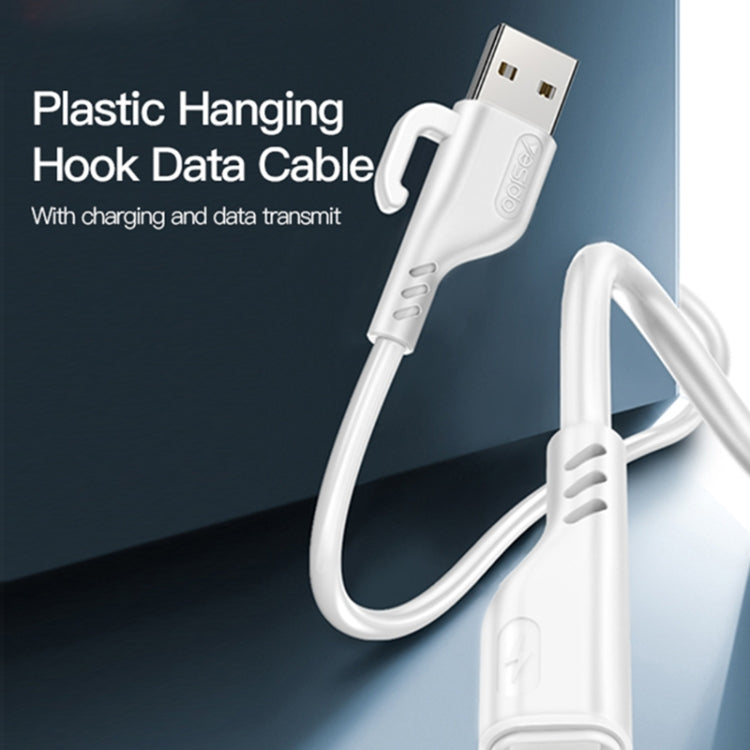 YESIDO CA105 1.2m 2.4A USB to Micro USB Charging Data Cable with Hook