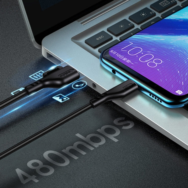 YESIDO CA105 1.2m 2.4A USB to Micro USB Charging Data Cable with Hook