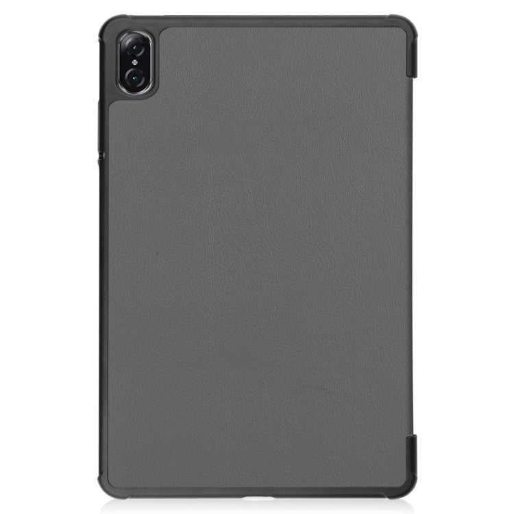 For Honor Pad V8 3-Fold Custer Texture Leather Tablet Case