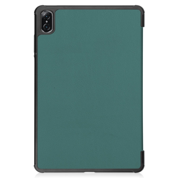 For Honor Pad V8 3-Fold Custer Texture Leather Tablet Case