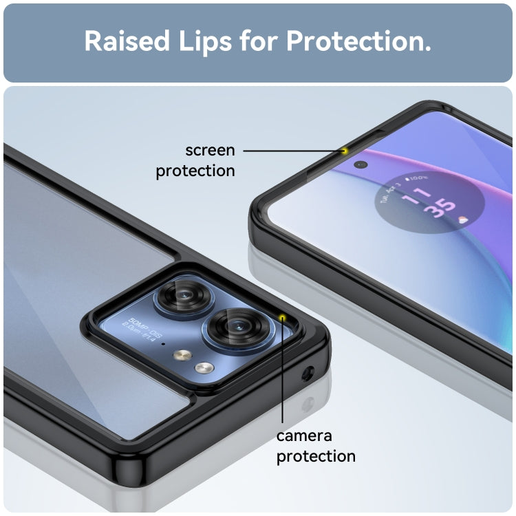 For Motorola Edge 40 Colorful Series Acrylic + TPU Phone Case