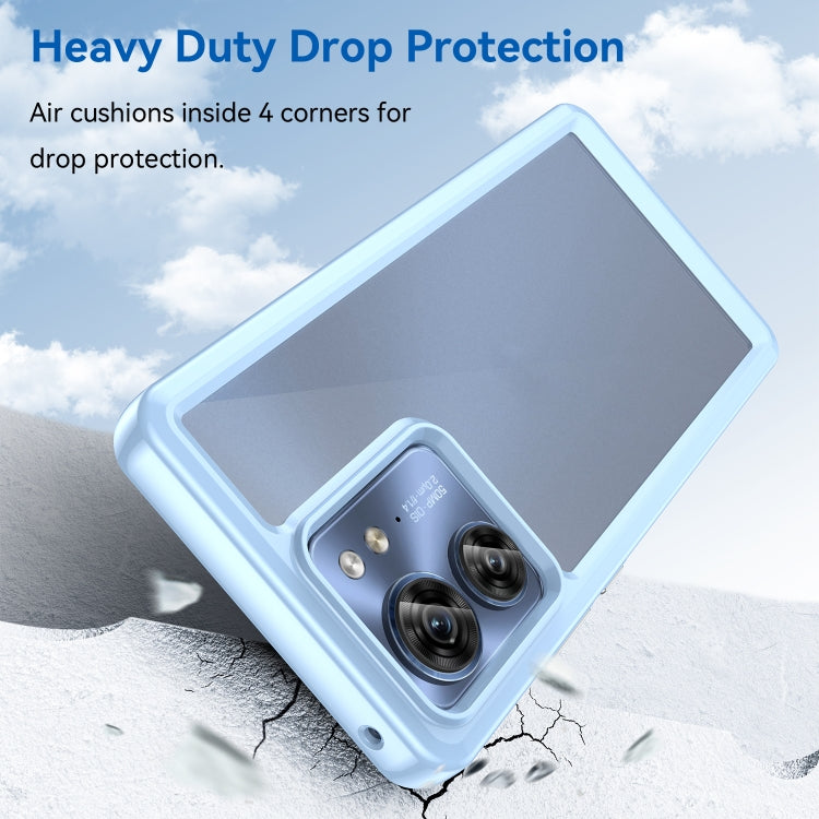 For Motorola Edge 40 Colorful Series Acrylic + TPU Phone Case