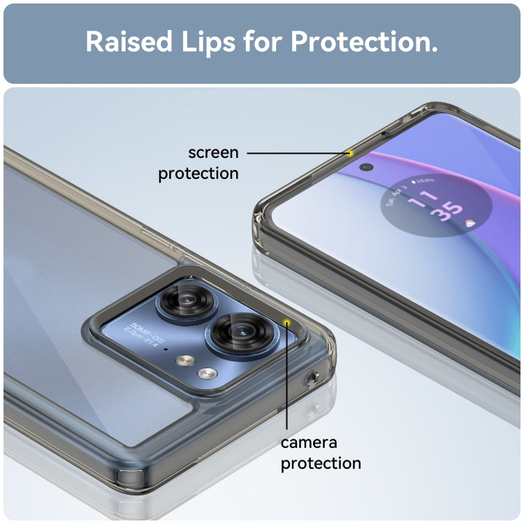 For Motorola Edge 40 Colorful Series Acrylic + TPU Phone Case