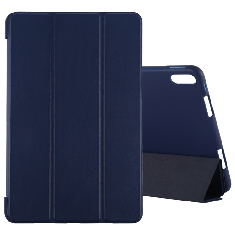 For Huawei MatePad 10.4 inch Ultra-thin Horizontal Flip TPU Leather Case with Three-fold Holder