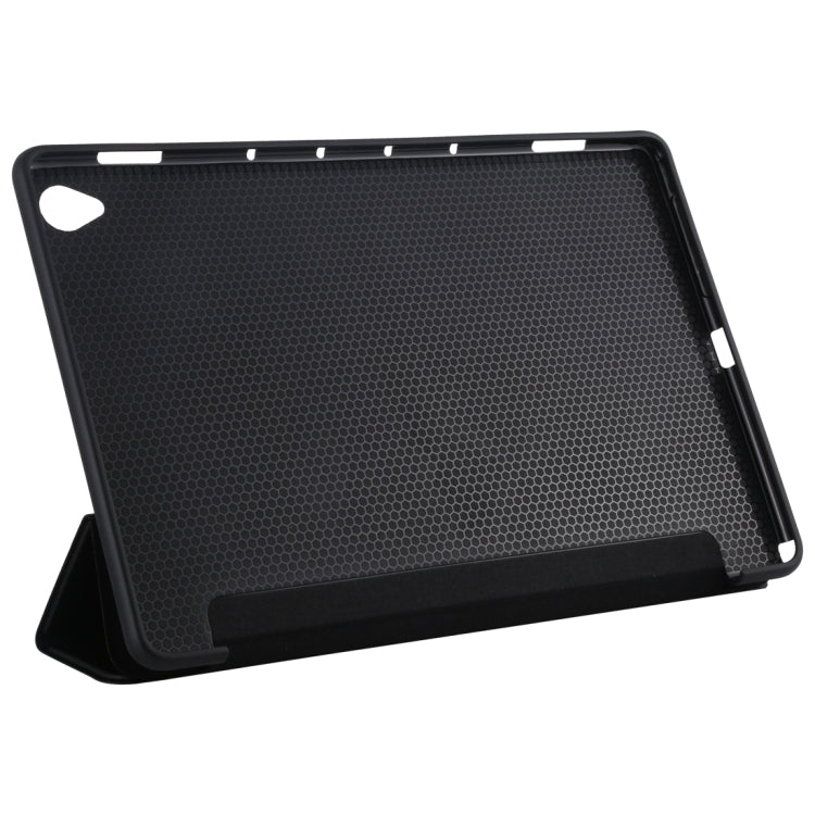 For Huawei MediaPad M6 10.8 Ultra-thin Horizontal Flip TPU Leather Case with Three-fold Holder
