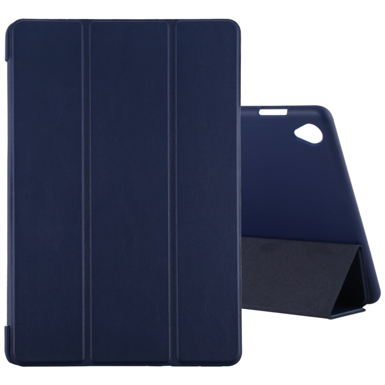 For Huawei MediaPad M6 10.8 Ultra-thin Horizontal Flip TPU Leather Case with Three-fold Holder