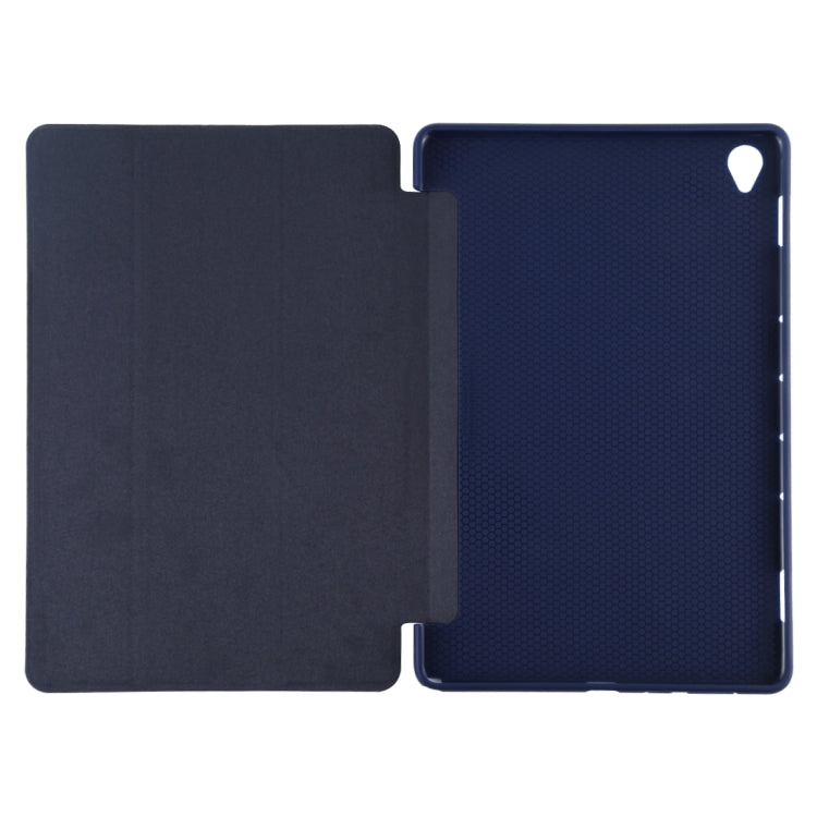 For Huawei MediaPad M6 10.8 Ultra-thin Horizontal Flip TPU Leather Case with Three-fold Holder