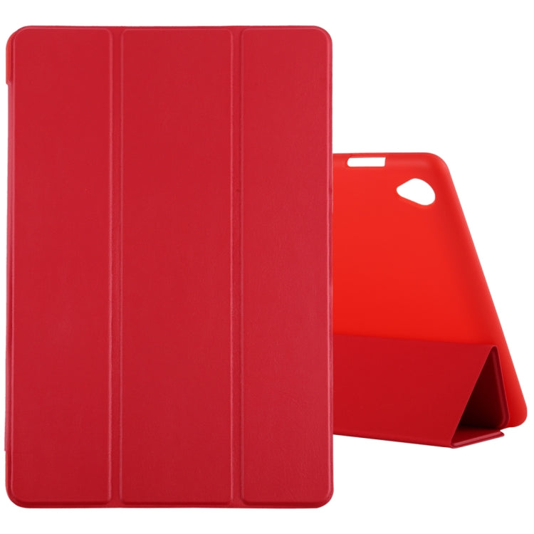 For Huawei MediaPad M6 10.8 Ultra-thin Horizontal Flip TPU Leather Case with Three-fold Holder