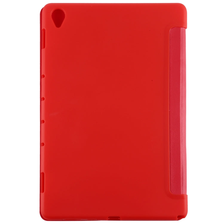 For Huawei MediaPad M6 10.8 Ultra-thin Horizontal Flip TPU Leather Case with Three-fold Holder