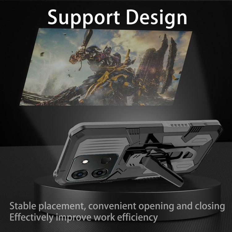 For Infinix Smart 7 Armor Warrior Shockproof PC + TPU Phone Case