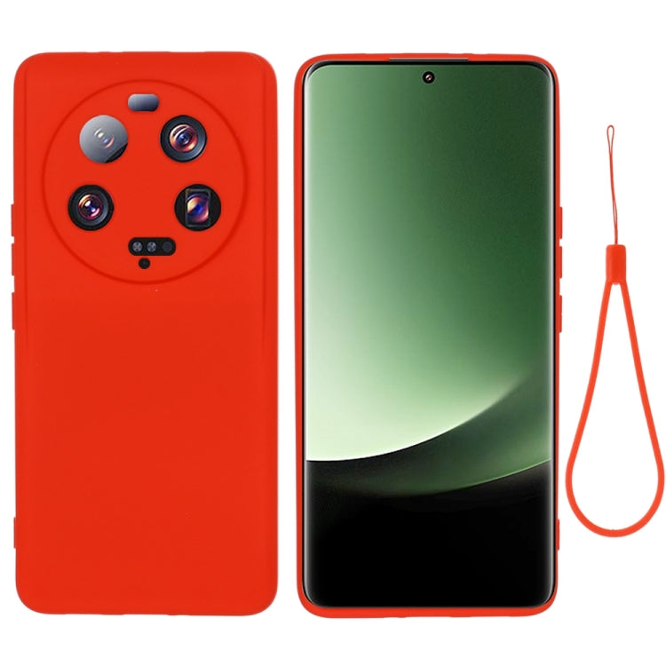 For Xiaomi 13 Ultra 5G Pure Color Liquid Silicone Shockproof Phone Case