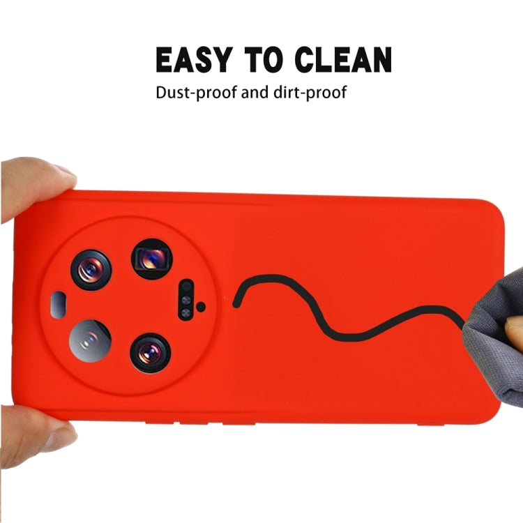 For Xiaomi 13 Ultra 5G Pure Color Liquid Silicone Shockproof Phone Case