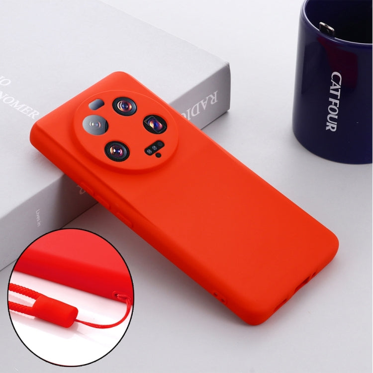 For Xiaomi 13 Ultra 5G Pure Color Liquid Silicone Shockproof Phone Case