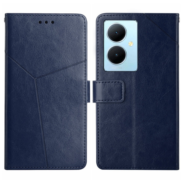 For vivo Y78+ HT01 Y-shaped Pattern Flip Leather Phone Case