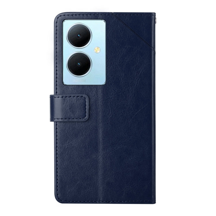 For vivo Y78+ HT01 Y-shaped Pattern Flip Leather Phone Case