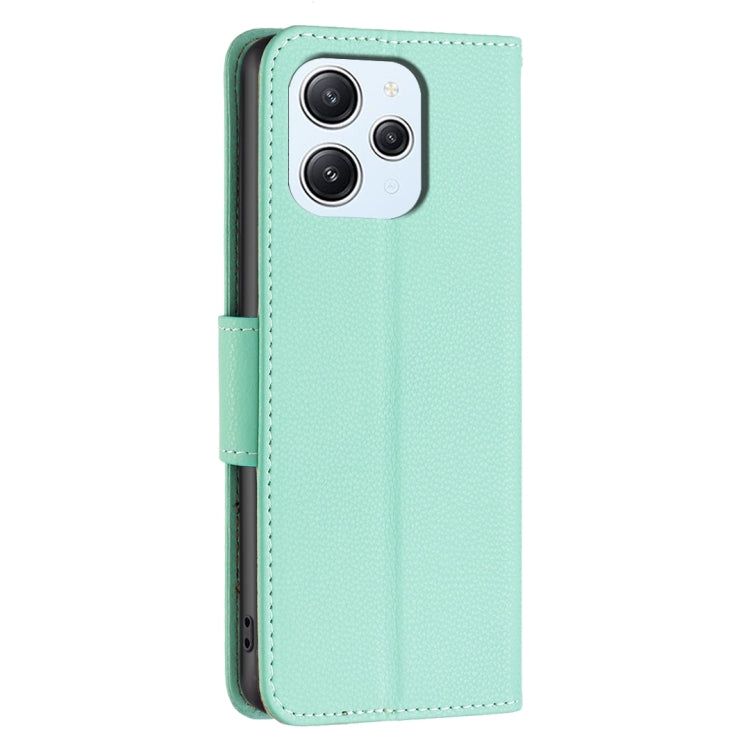 For Xiaomi Redmi 12 4G Litchi Texture Pure Color Leather Phone Case
