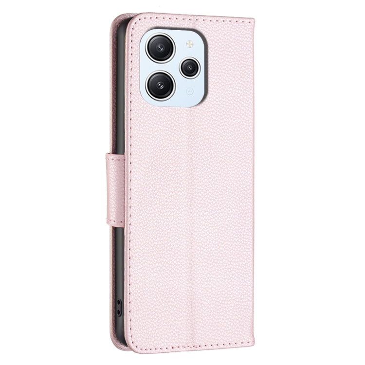 For Xiaomi Redmi 12 4G Litchi Texture Pure Color Leather Phone Case