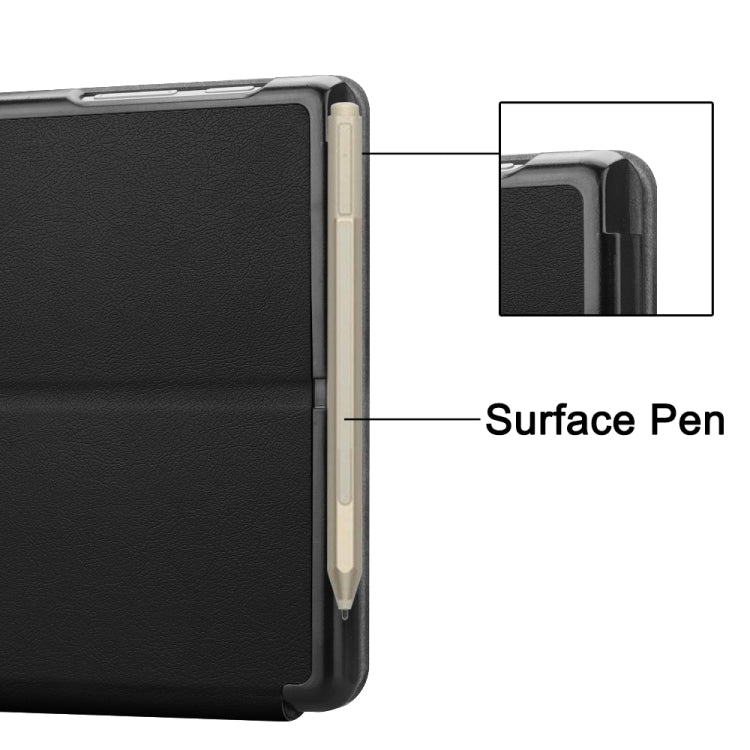 For Microsoft Surface Go 2 / Surface Go Voltage Elastic Texture Horizontal Flip Leather Case with Holder