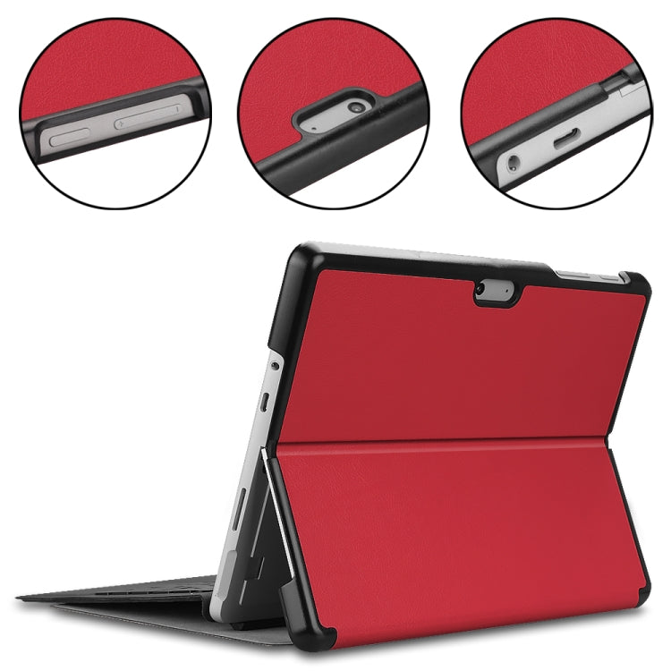 For Microsoft Surface Go 2 / Surface Go Voltage Elastic Texture Horizontal Flip Leather Case with Holder