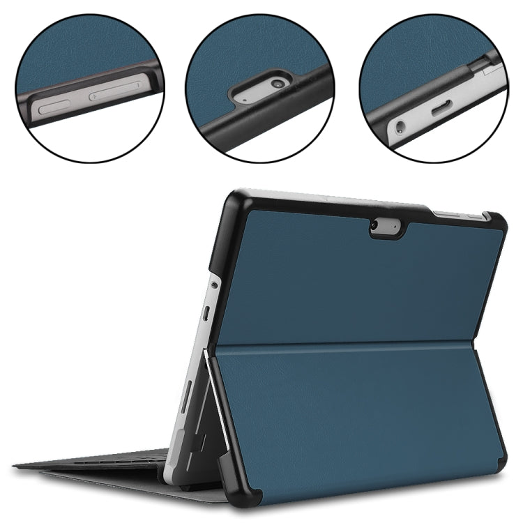 For Microsoft Surface Go 2 / Surface Go Voltage Elastic Texture Horizontal Flip Leather Case with Holder