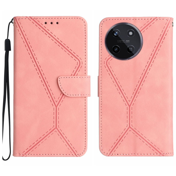 For Realme 11 4G Global Stitching Embossed Leather Phone Case