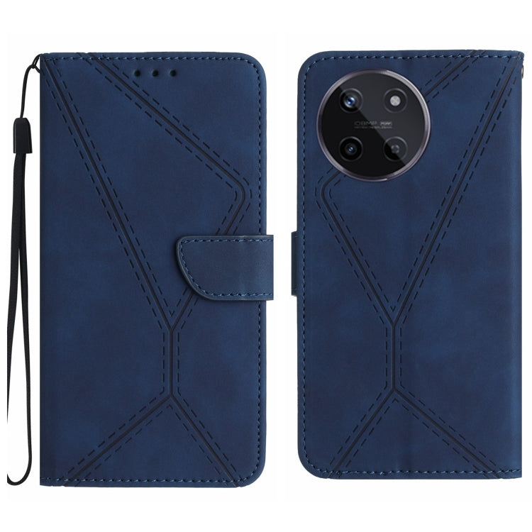 For Realme 11 4G Global Stitching Embossed Leather Phone Case