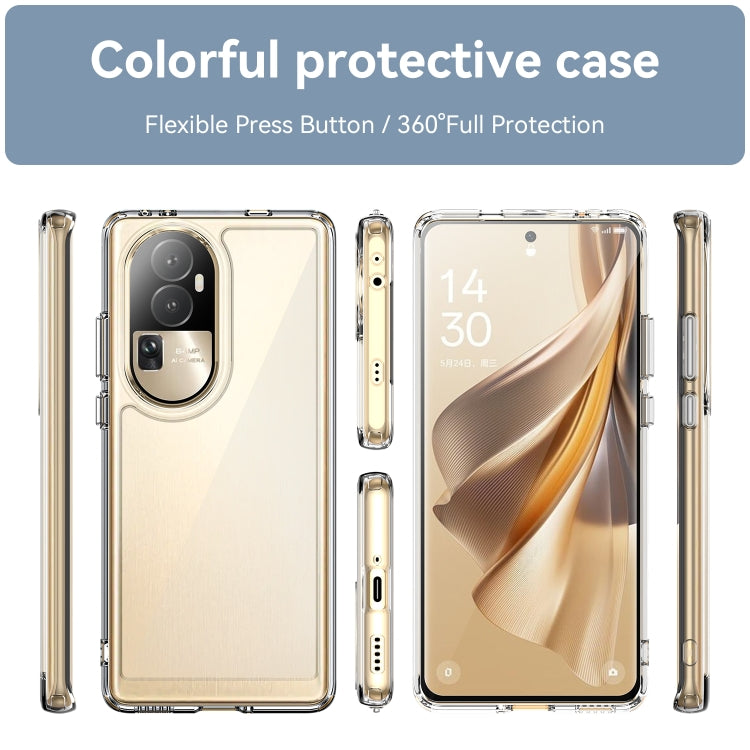 For OPPO Reno10 Pro+ Colorful Series Acrylic + TPU Phone Case