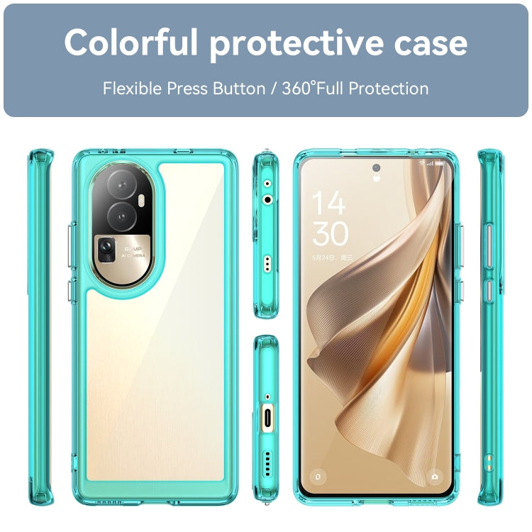 For OPPO Reno10 Pro+ Colorful Series Acrylic + TPU Phone Case