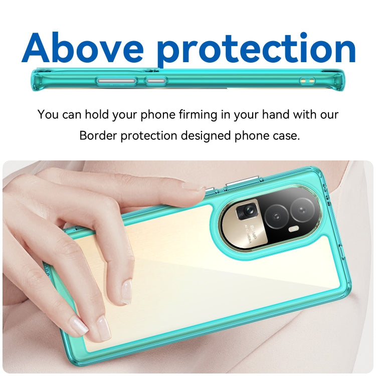 For OPPO Reno10 Pro+ Colorful Series Acrylic + TPU Phone Case