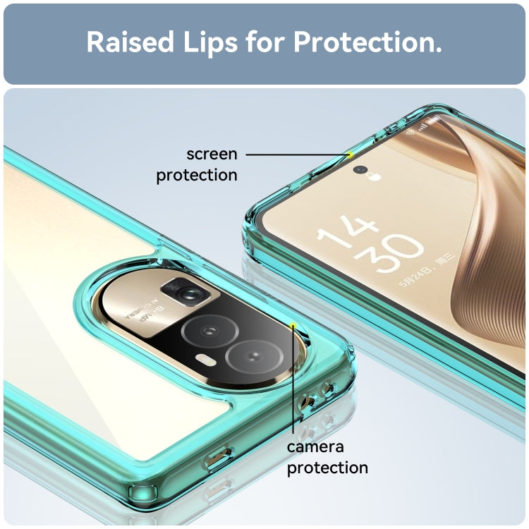 For OPPO Reno10 Pro+ Colorful Series Acrylic + TPU Phone Case