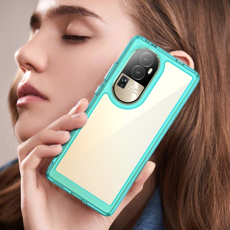 For OPPO Reno10 Pro+ Colorful Series Acrylic + TPU Phone Case