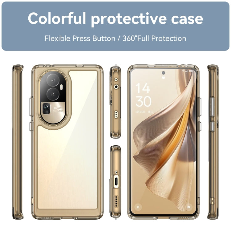 For OPPO Reno10 Pro+ Colorful Series Acrylic + TPU Phone Case
