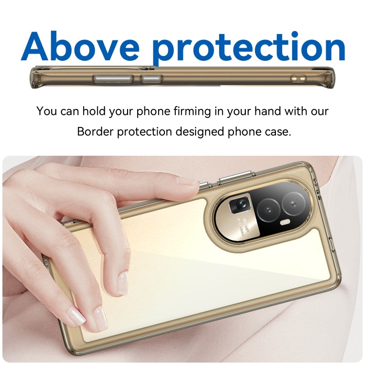 For OPPO Reno10 Pro+ Colorful Series Acrylic + TPU Phone Case