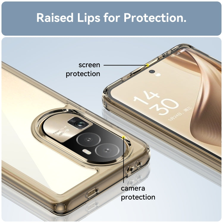 For OPPO Reno10 Pro+ Colorful Series Acrylic + TPU Phone Case