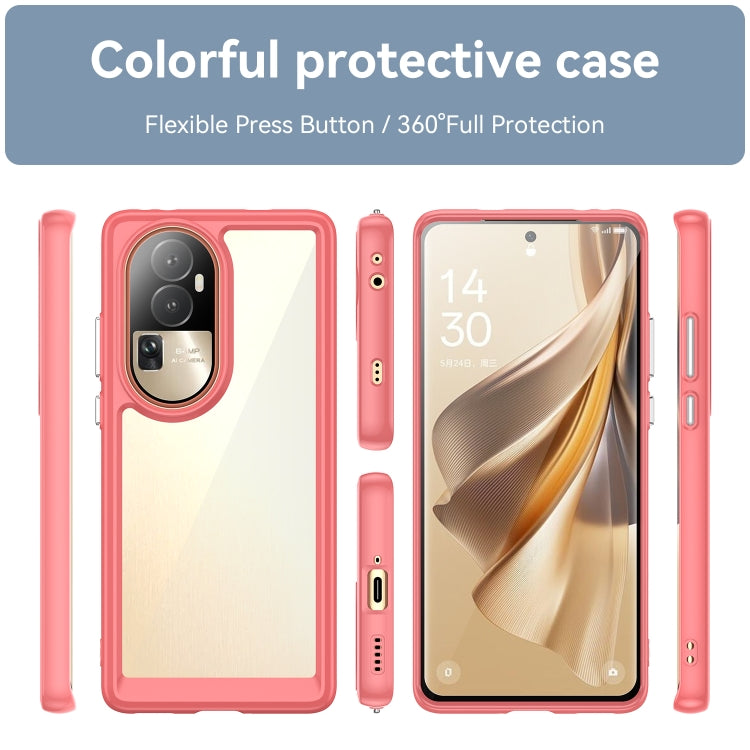 For OPPO Reno10 Pro+ Colorful Series Acrylic + TPU Phone Case