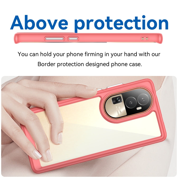 For OPPO Reno10 Pro+ Colorful Series Acrylic + TPU Phone Case