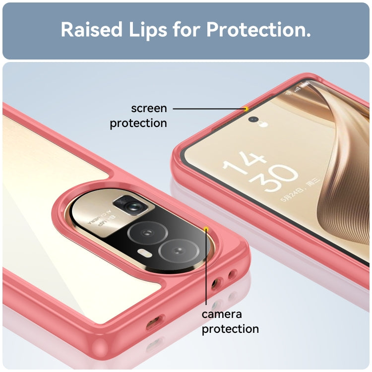For OPPO Reno10 Pro+ Colorful Series Acrylic + TPU Phone Case
