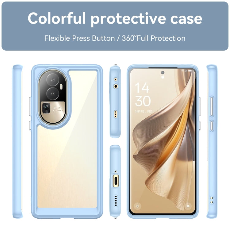For OPPO Reno10 Pro+ Colorful Series Acrylic + TPU Phone Case