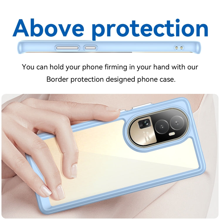 For OPPO Reno10 Pro+ Colorful Series Acrylic + TPU Phone Case