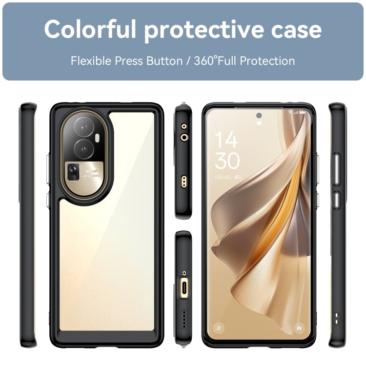 For OPPO Reno10 Pro+ Colorful Series Acrylic + TPU Phone Case