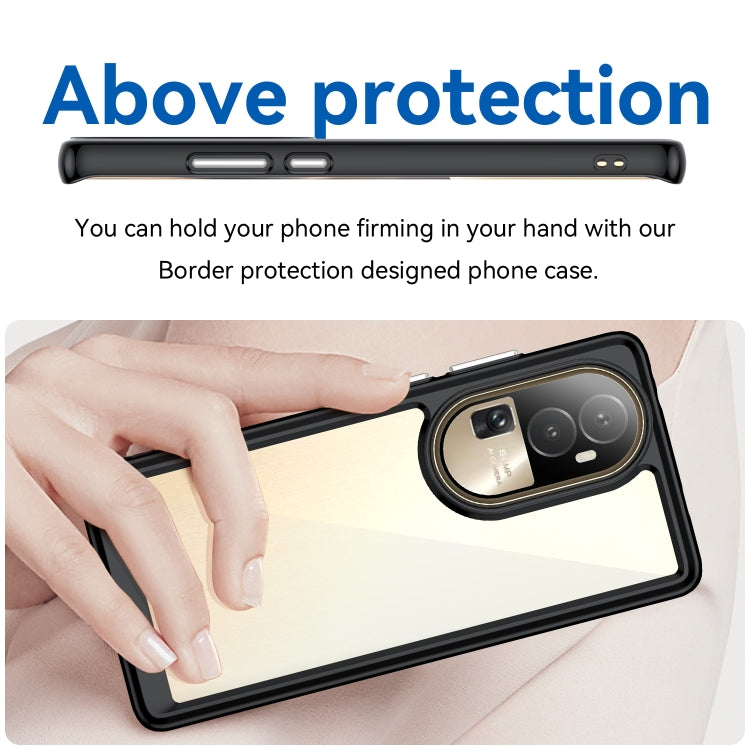 For OPPO Reno10 Pro+ Colorful Series Acrylic + TPU Phone Case