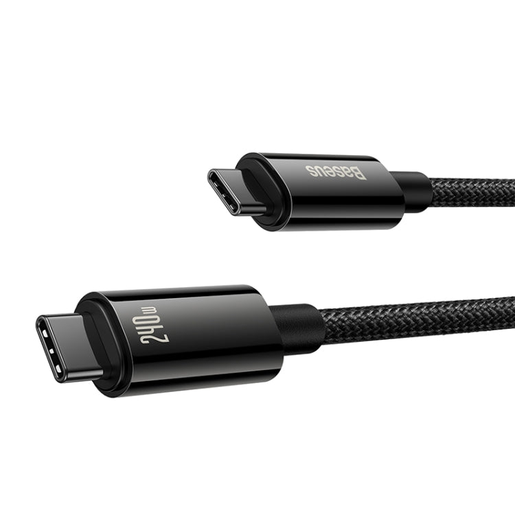 Baseus Tungsten Gold Series 240W Type-C to Type-C Fast Charging Data Cable, Length: