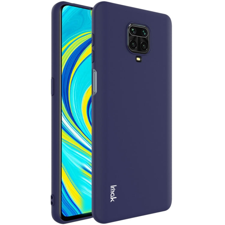 For Xiaomi Redmi Note 9S IMAK UC-1 Series Shockproof Frosted TPU Protective Case(Blue)