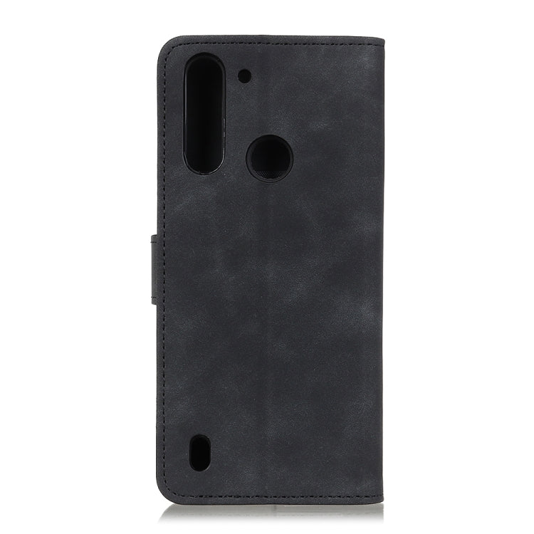 For Motorola Moto G8 Power Lite KHAZNEH Retro Texture PU + TPU Horizontal Flip Leather Case with Holder & Card Slots & Wallet