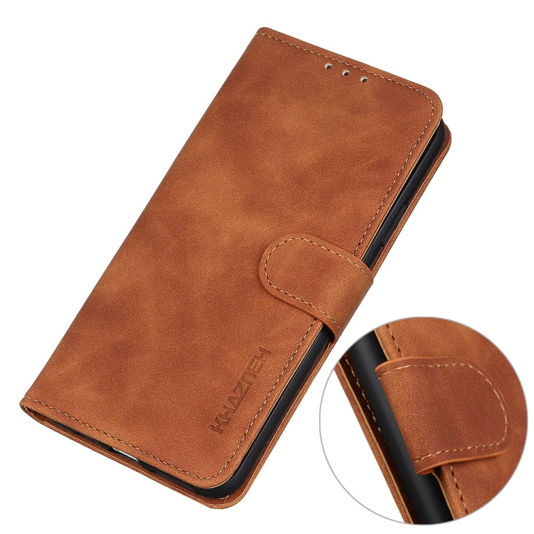 For Xiaomi Redmi 10X 5G / 10X Pro 5G KHAZNEH Retro Texture PU + TPU Horizontal Flip Leather Case with Holder & Card Slots & Wallet