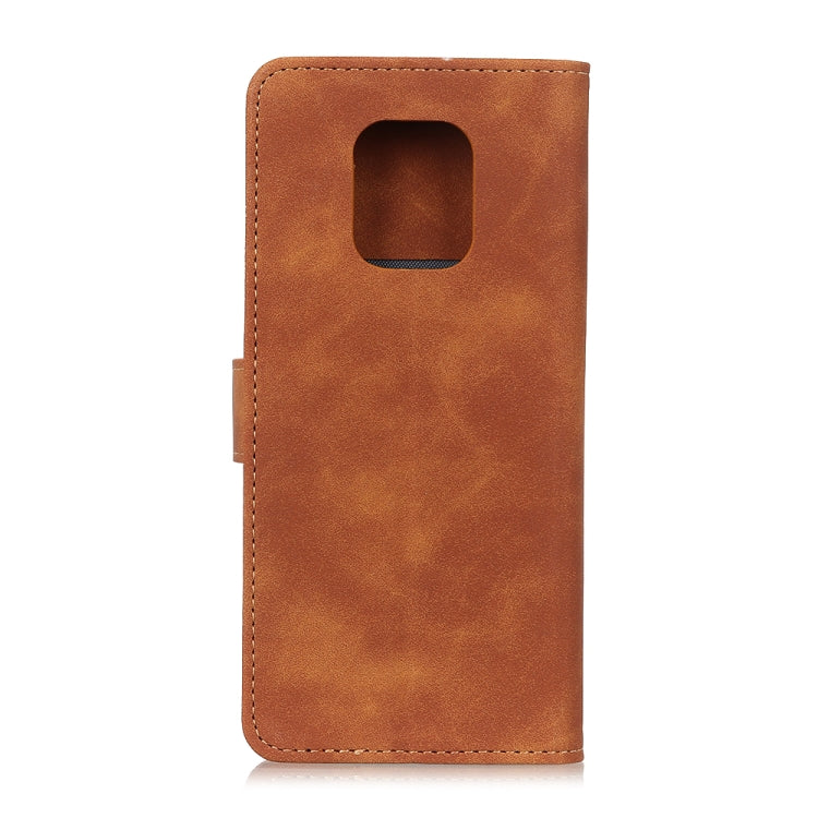 For Xiaomi Redmi Note 9S / Note 9 Pro / Note 9 Pro Max KHAZNEH Retro Texture PU + TPU Horizontal Flip Leather Case with Holder & Card Slots & Wallet