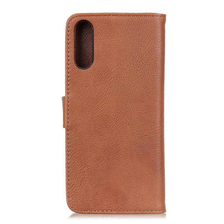 For LG Velvet KHAZNEH Cowhide Texture Horizontal Flip Leather Case with Holder & Card Slots & Wallet