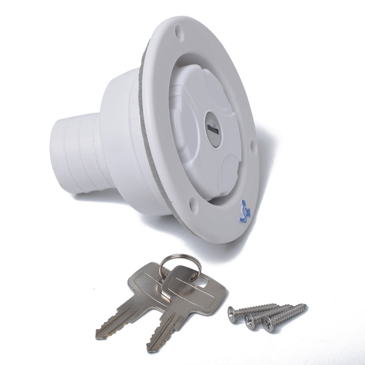 Locking Gravity Water Inlet Fill Dish Hatch Lock for RV Camper Trailer Cars