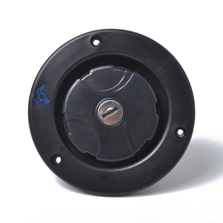 Locking Gravity Water Inlet Fill Dish Hatch Lock for RV Camper Trailer Cars